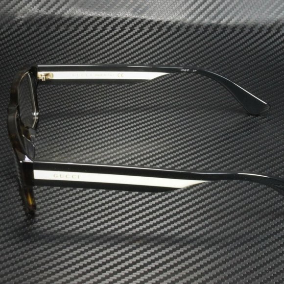 Gucci Men's 56mm Rectangular Havana Eyeglasses - Picture 2 of 4